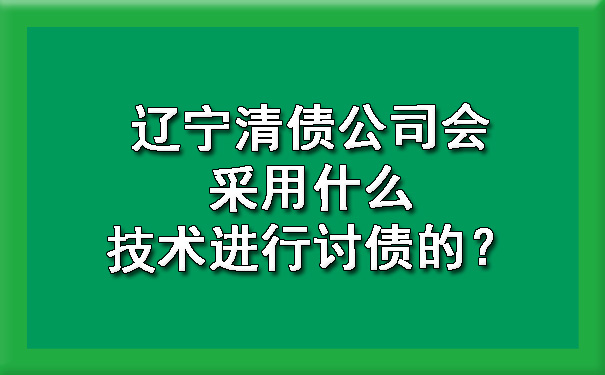 辽宁清债公司会采用什么技术进行讨债的？.jpg