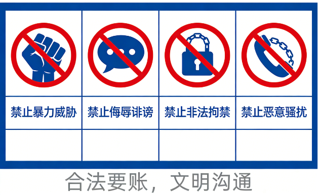 要账过程中哪些行为是禁止的?