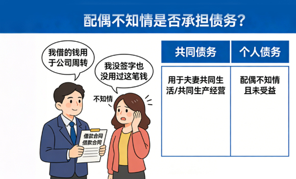 配偶不知情是否承担债务？