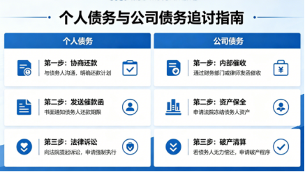 个人债务和公司债务怎么追讨？